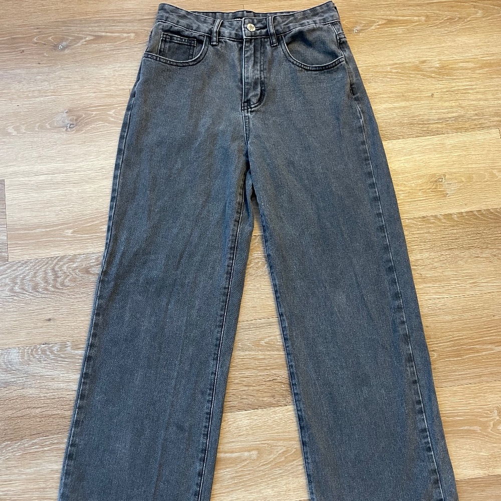 High rise, straight leg jeans